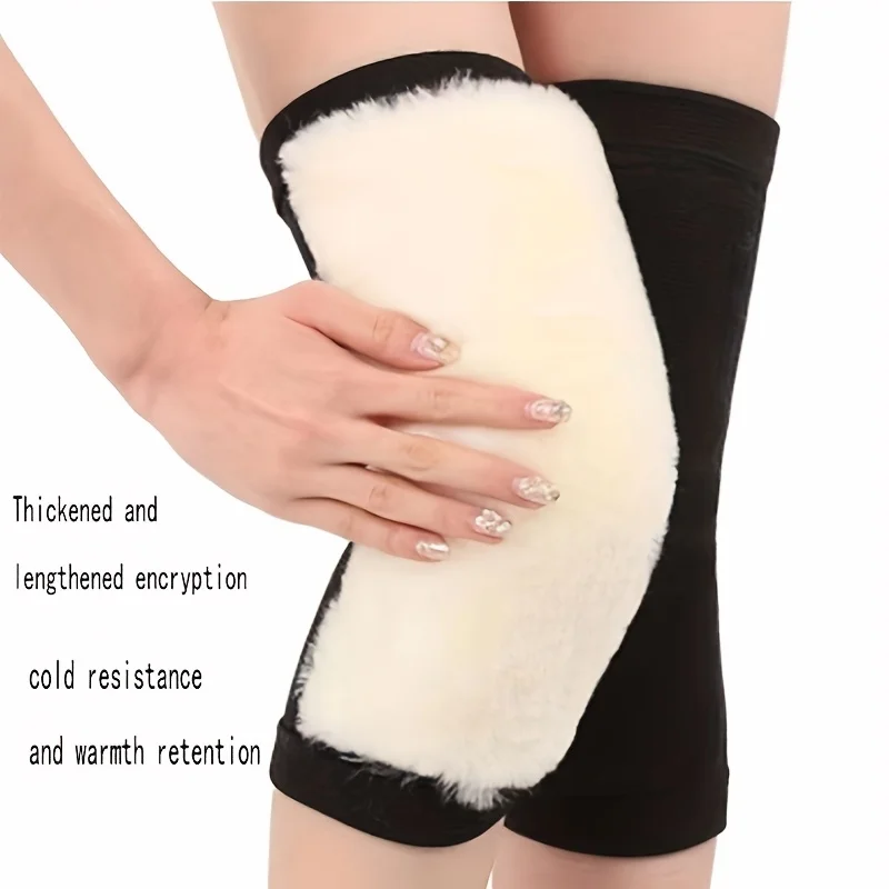 

Two pieces of warm and cold-proofleg warmers for the elderly, thickened fleece leg warmersfor menand women in autumn and winter.