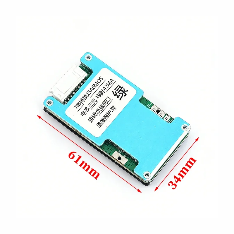 7S 24V 15A/20A/25A BMS Same Port Protection Board 6/8/10MOS for Power Tool Solar Street Light Lithium Battery