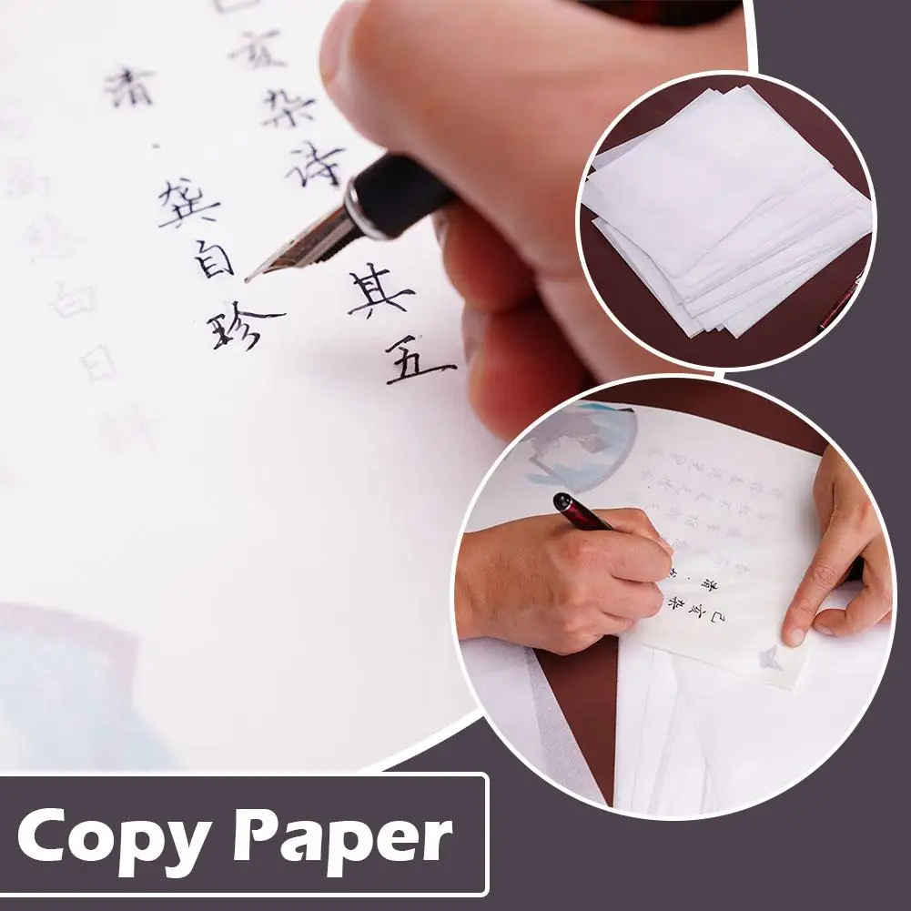 100 sheet/set Translucent Tracing Paper Writing Copying Drawing Scrapbook Stationery Drawing Sheet Paper 27*19cm Calligraph Y7Y9