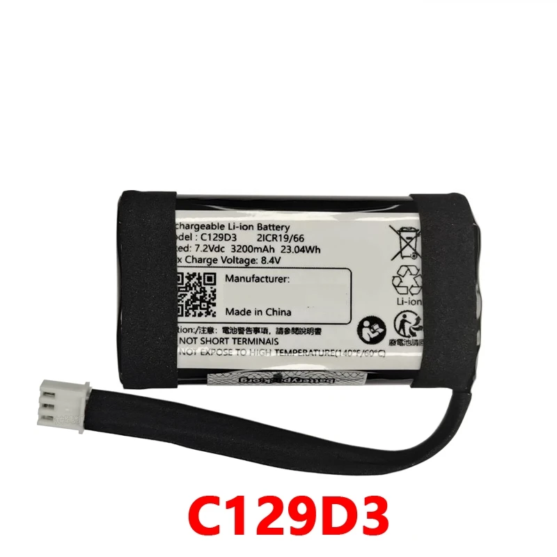 C129D3 7.2V 2.6/3/3.2/3.4Ah Replacement Li-ion Battery for B&O Bang & Olufsen BeoPlay A1 BeoPlay P6 Portable Bluetooth Speaker