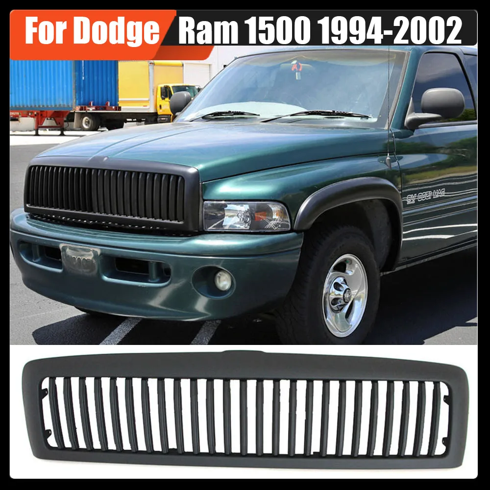 

Modified Radiator Trims Cover Racing Grill Grills Hood Mesh Front Grille Upper Bumper Grilles For Dodge Ram 1500 1994-2002