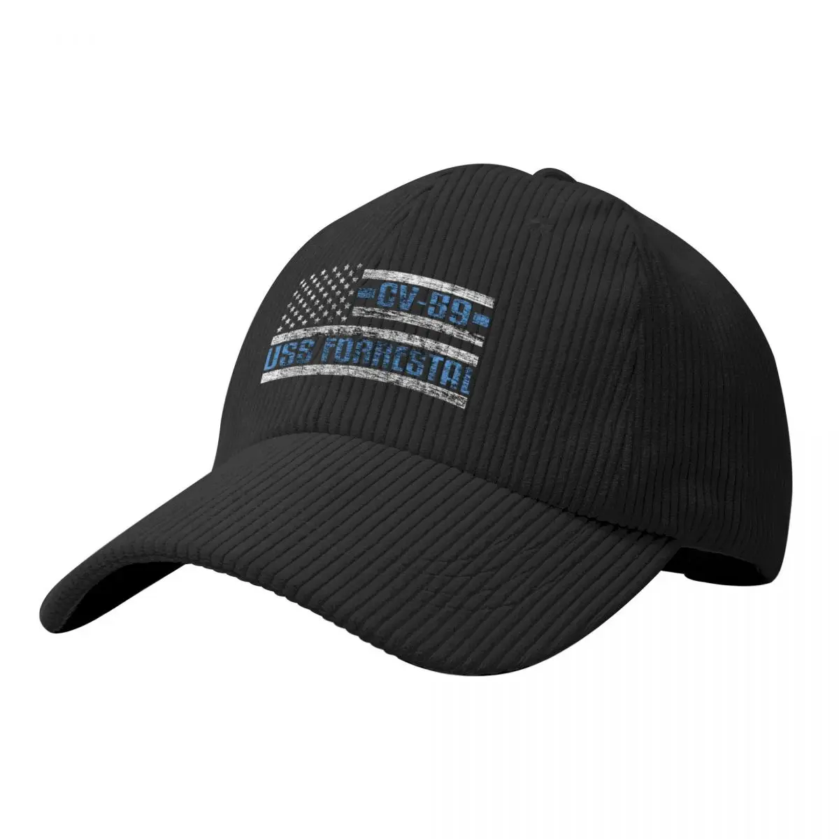 

USS Forrestal CV-59 US Aircraft Carrier #1557 Baseball Cap sun hat Rave derby hat For Man Women's