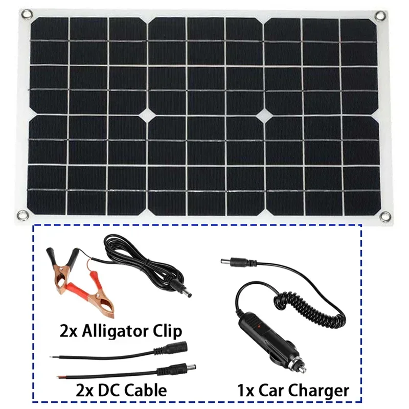 Imagem -05 - Sistema de Painel Solar de 12v a 110v 220v Controlador de Carga de Bateria de Painel Solar de 18v Kit de Inversor Solar de 6000w Geração de Energia Completa