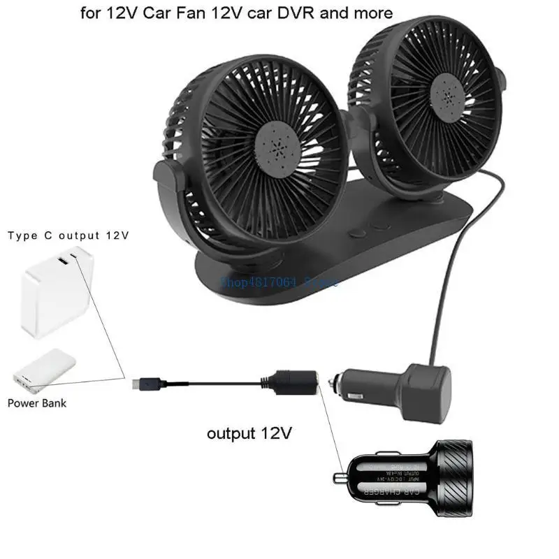 T3LB Universal Type C PD Male to 12V Car Power Socket for Car DVR E-Dog GPS and more 12V Equipment