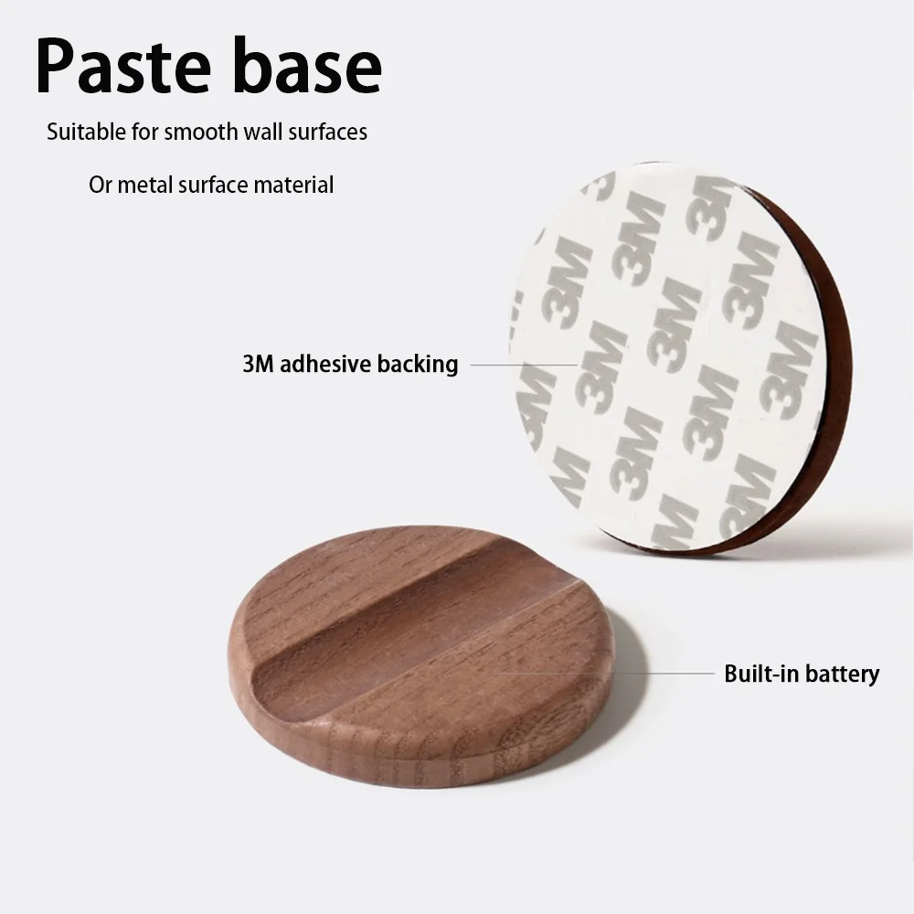 LED Wood USB Night Light Magnetic Wall Lamp Kitchen Cabinet Closet light Home Staircase Bedroom Table Move Lamp Bedside Lighting