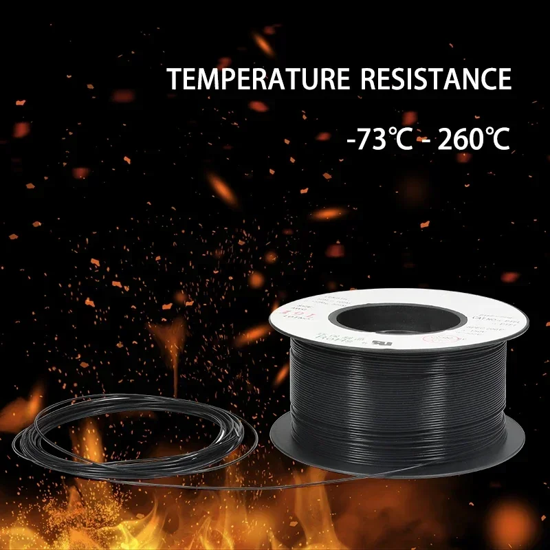 Black PTFE Tube 2.5KV 150V 30L - 08L F46 Insulated Capillary Heat Protector Transmit Rigid Temperature Corrosion Resistance pipe
