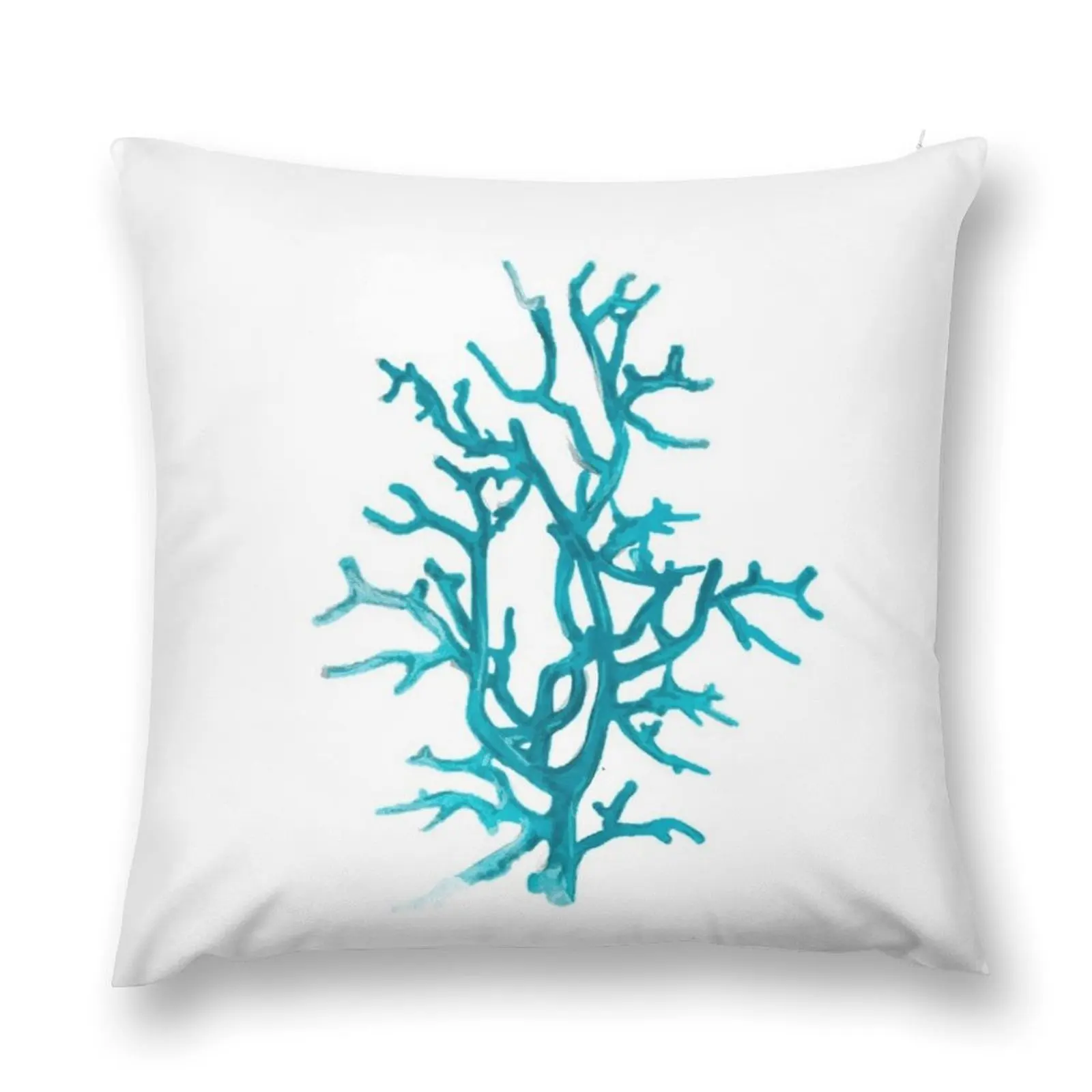 

Aquamarine coral Throw Pillow Decorative Sofa Cushions Decorative pillowcase pillow