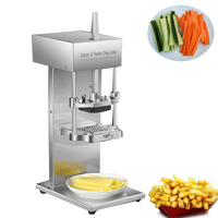 Electric Potato Chips Making Machine Potato Chips Slicer French Fries Cutter Machine Juicer Dual-purpose