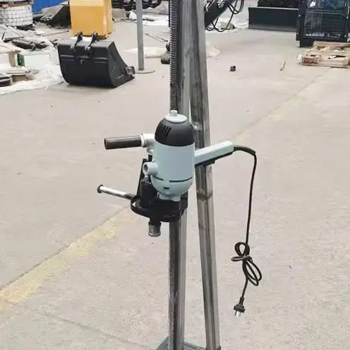 

Customized Vertical Stand Compact Electric Handheld Rig for Household Water Well Drilling