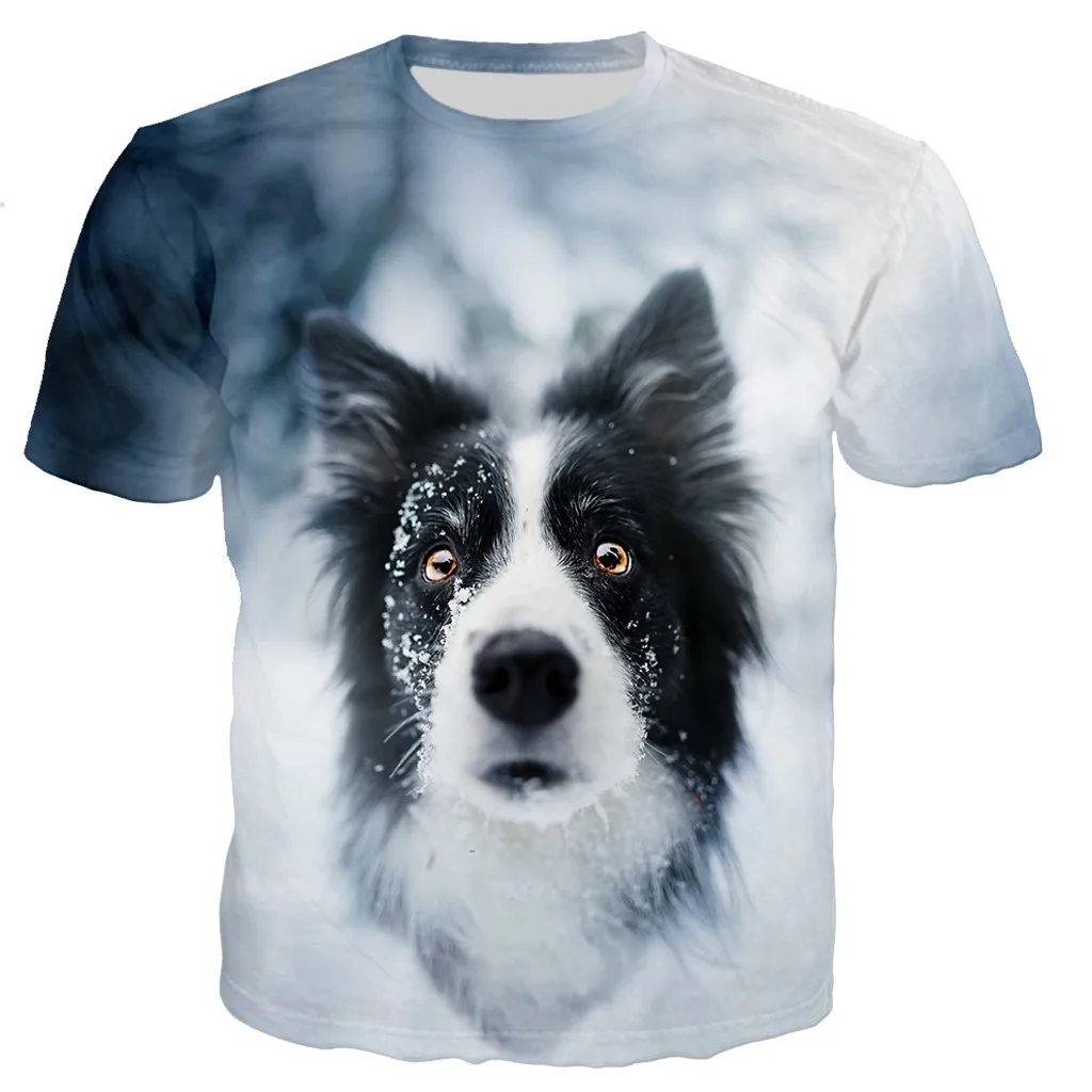 New Fashion Shepherd Dog Men's And Women's 3d Custom Printed T-shirt, Casual Style, Sports Breathable, Fitness Short Sleeve