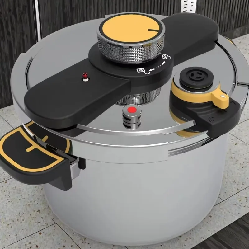 Household environmental protection 10L-4L gas induction pressure cooker 304 stainless steel, with electric wood rotation