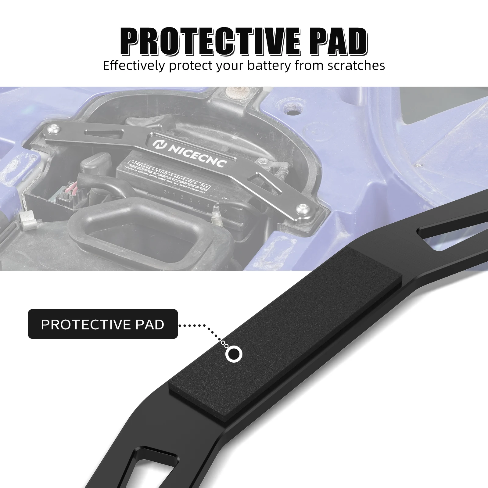 NICECNC Für Yamaha 450R YFZ ATV Batterie Halter Halterung YFZ450R YFZ450RSE 2009-2023 YFZ450X 2010-2011 Hohe Qualität Zubehör – Detail 5