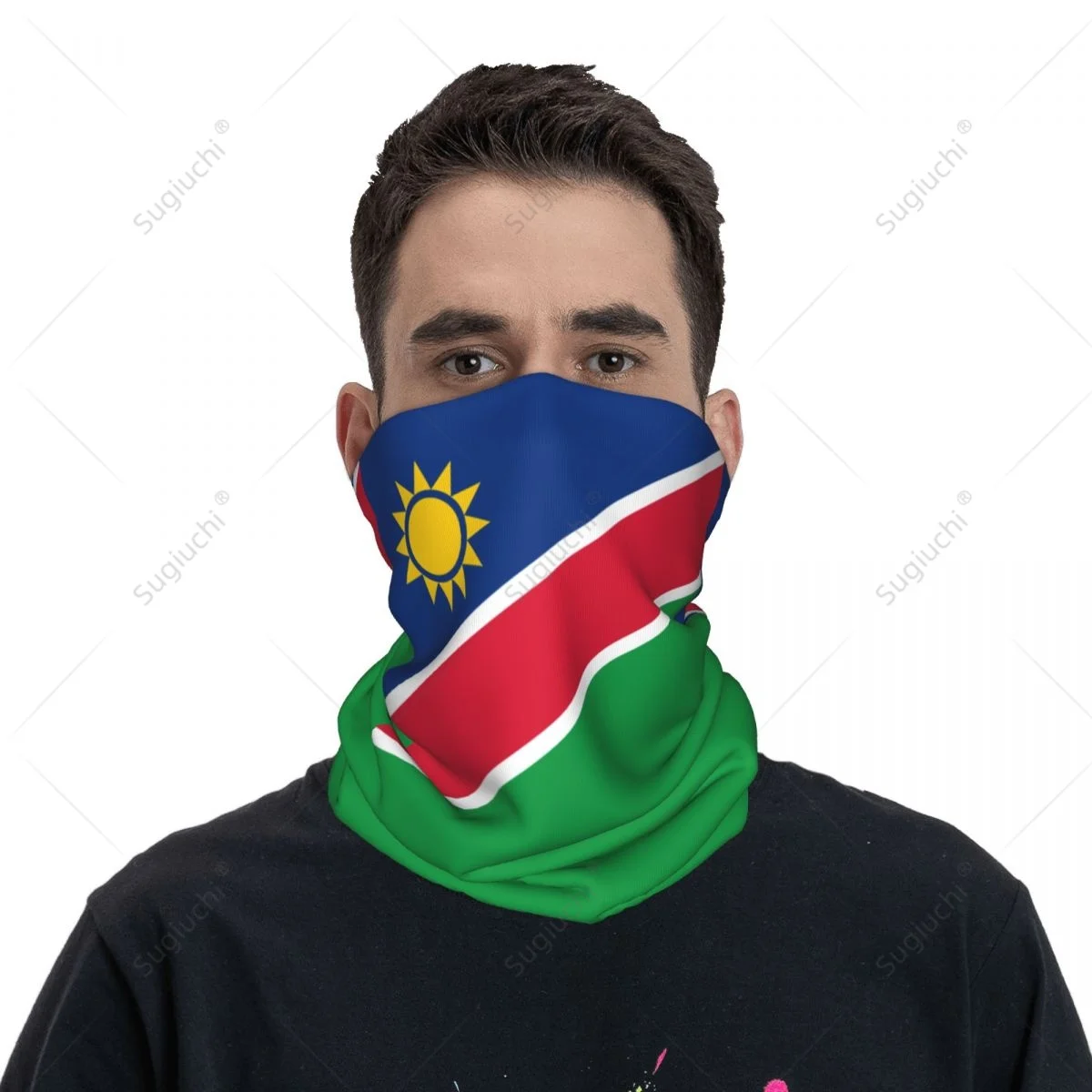 Unisex Namibia Flag Neckerchief Scarf Neck Face Mask Scarves Neck Warmer Seamless Bandana Headwear Cycling Hiking