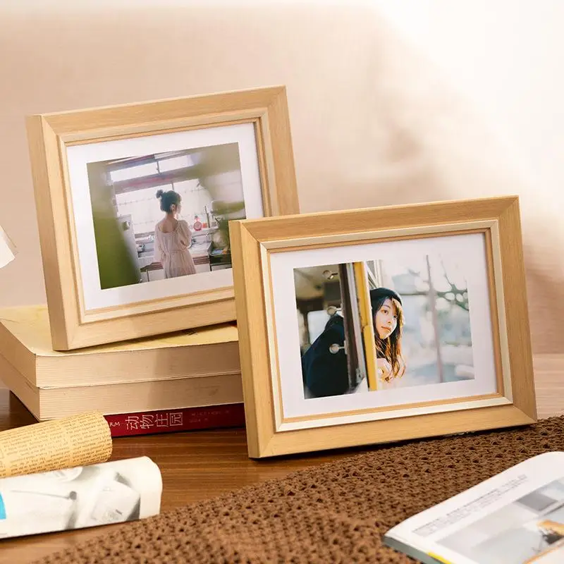 American Minimalist And Fresh Photo Frame Display Stand For Wall Mounting 6/7/10 Inches Vintage Photo Frame Decorative Frame