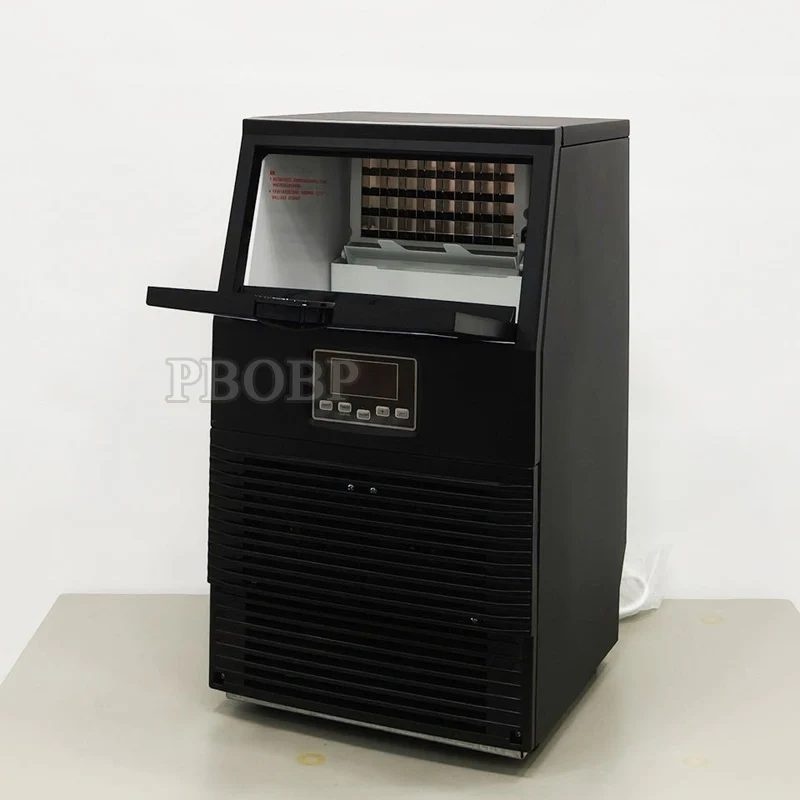 40kg Desktop Commercial Milk Tea Shop Small Bar Household Automatic Ice Cube Maker 220V