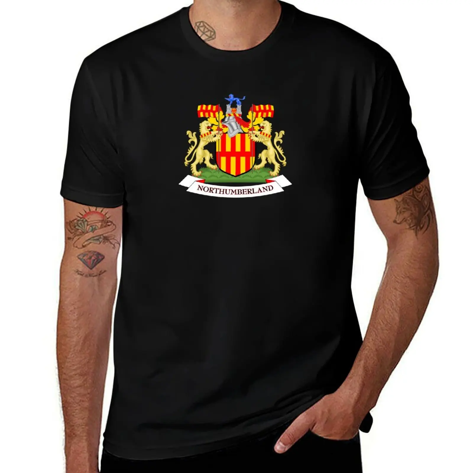 

Northumberland coat of arms T-Shirt cute tops graphic t shirts vintage anime shirt anime tshirt big and tall t shirts for men