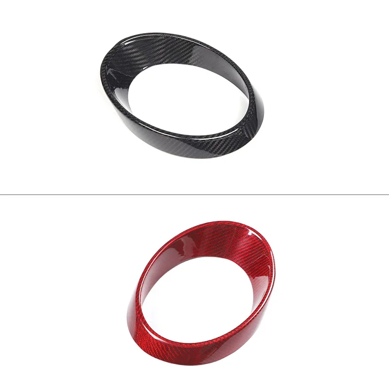 For Ferrari 458 488 2011-2016 Real Carbon Fiber Car Front Dashboard Decoration Frame Dial Ring Edge Styling Trim Car Accessories