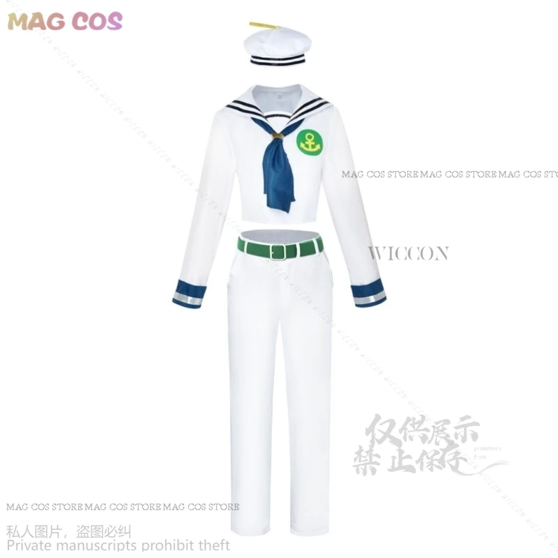 Anime JoJoLion Higashikata Josuke Cosplay Costume Gappy Josuk8 Jo2uke Navy Uniform Shirt Man Woman Halloween Sailor Suit DK JK