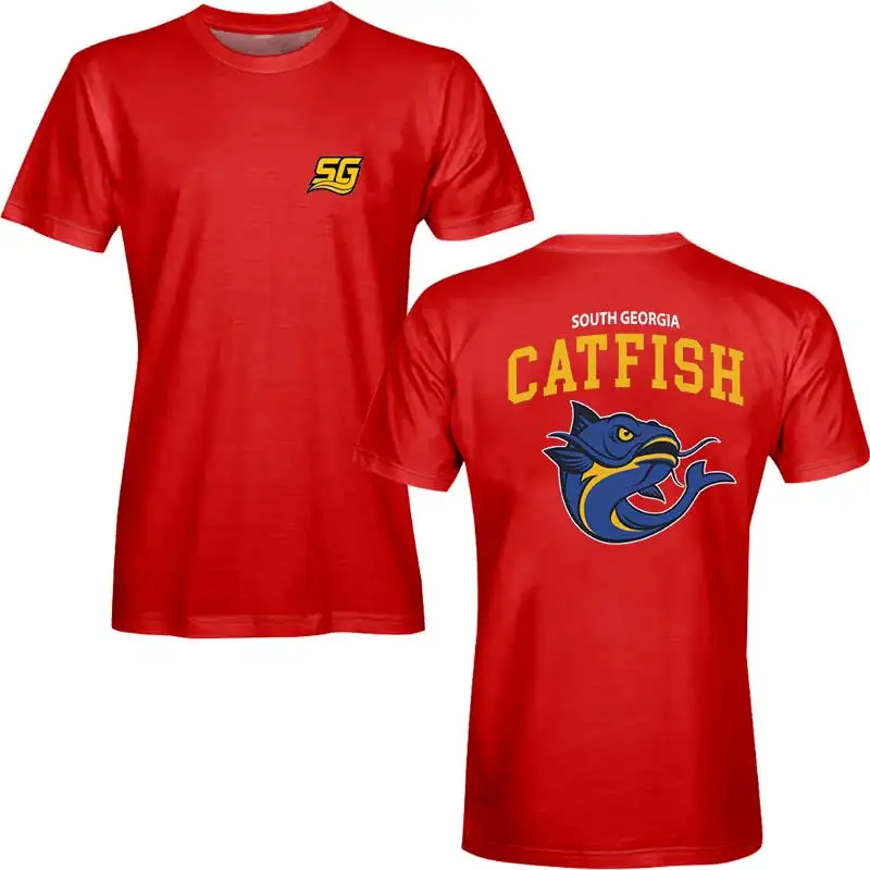 تي شيرت تشاد باورز ساوث جورجيا كات فيش للجنسين كاجوال للجنسين Y2K أنيق للصالة الرياضية الصيفية