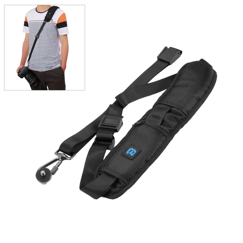 

PULUZ Quick Release Anti-Slip Soft Pad Nylon Single Shoulder Camera Strap with Metal Hook for SLR / DSLR Cameras
