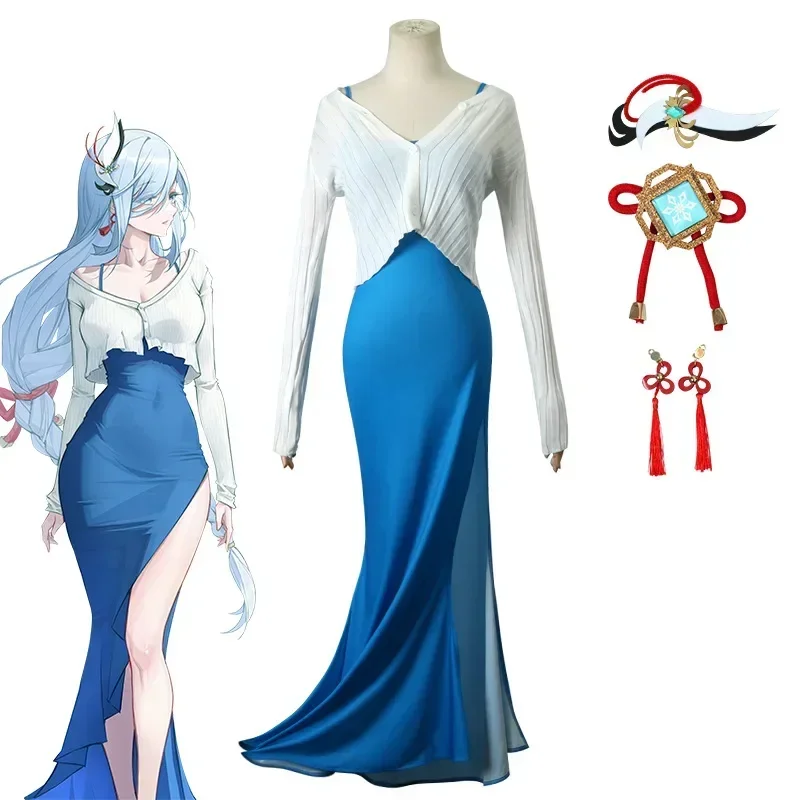 

Game Genshin Impact Cosplay Shenhe Everyday Clothing