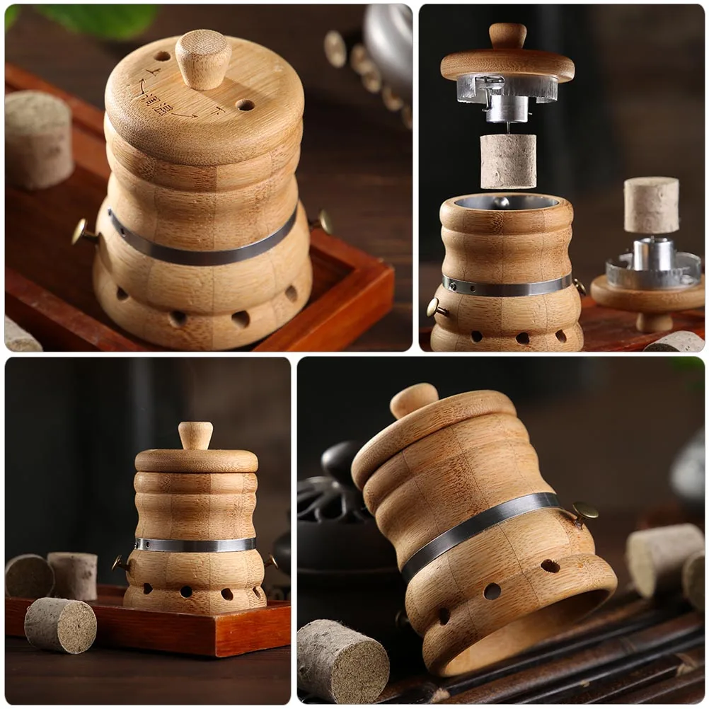 

1 комплект, коробка для прижигания, бамбуковый, устойчивый к высоким температурам массажер для тела, облегчение боли, восстановление усталости, терапия суставов, шеи, плеч