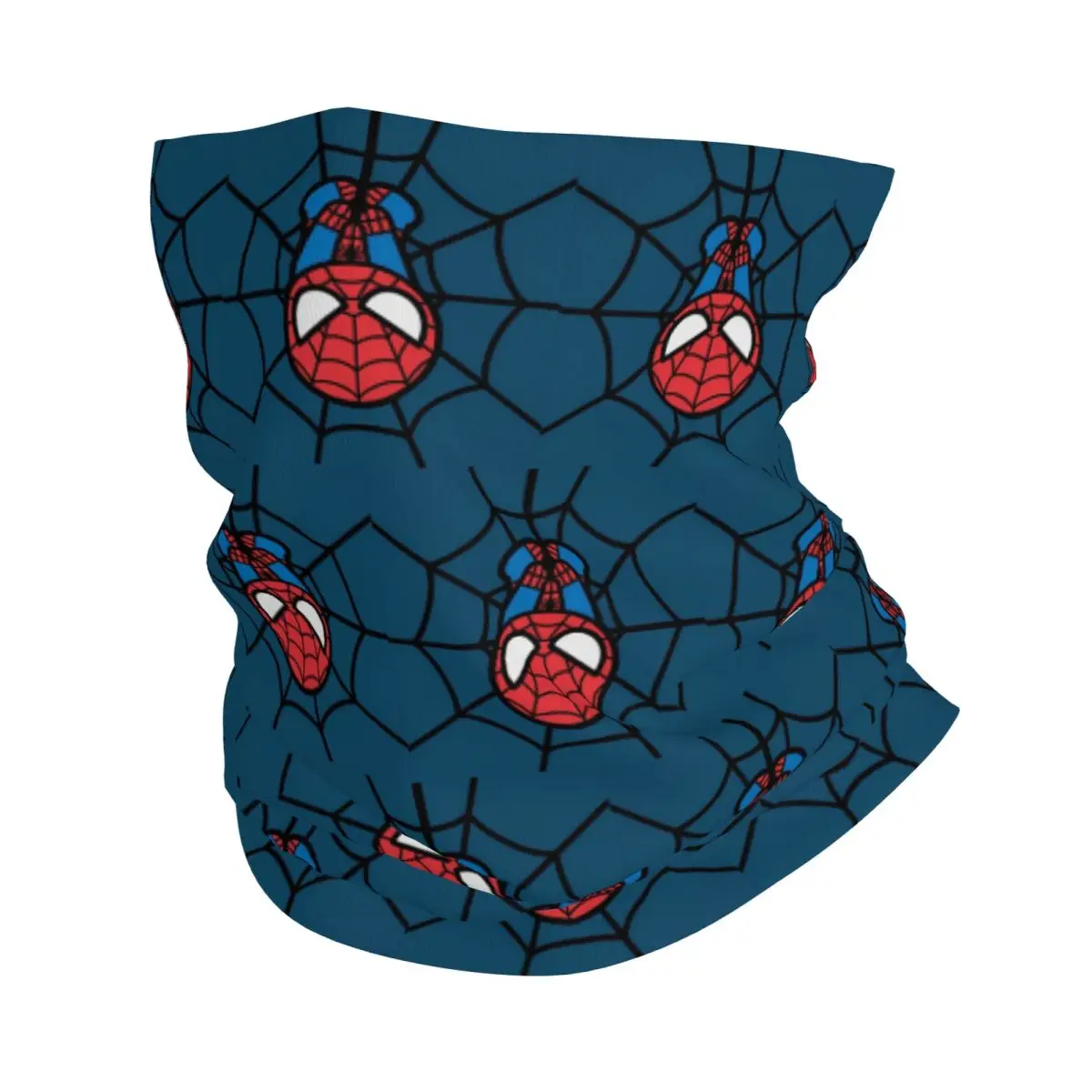 Custom Spider Man Hanging Upside Down Bandana Neck Gaiter Windproof Face Scarf Cover Men Women Spiderman Headwear Tube Balaclava