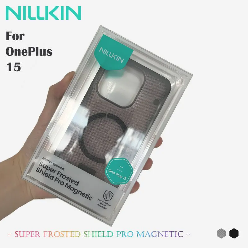 For OnePlus 15 Magnetic Case, NILLKIN Frosted Shield,  4-Corner Bumper Protection, Dustproof, Anti-Fingerprint, Precise Cutouts