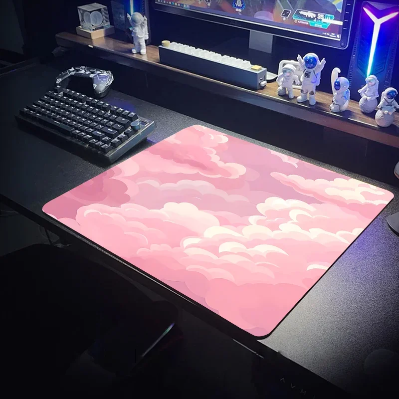 

Pink Cloud series Game mouse pad keyboard pad Game player table mat Large keyboard pad carpet PC desktop accessories 400x900x4MM