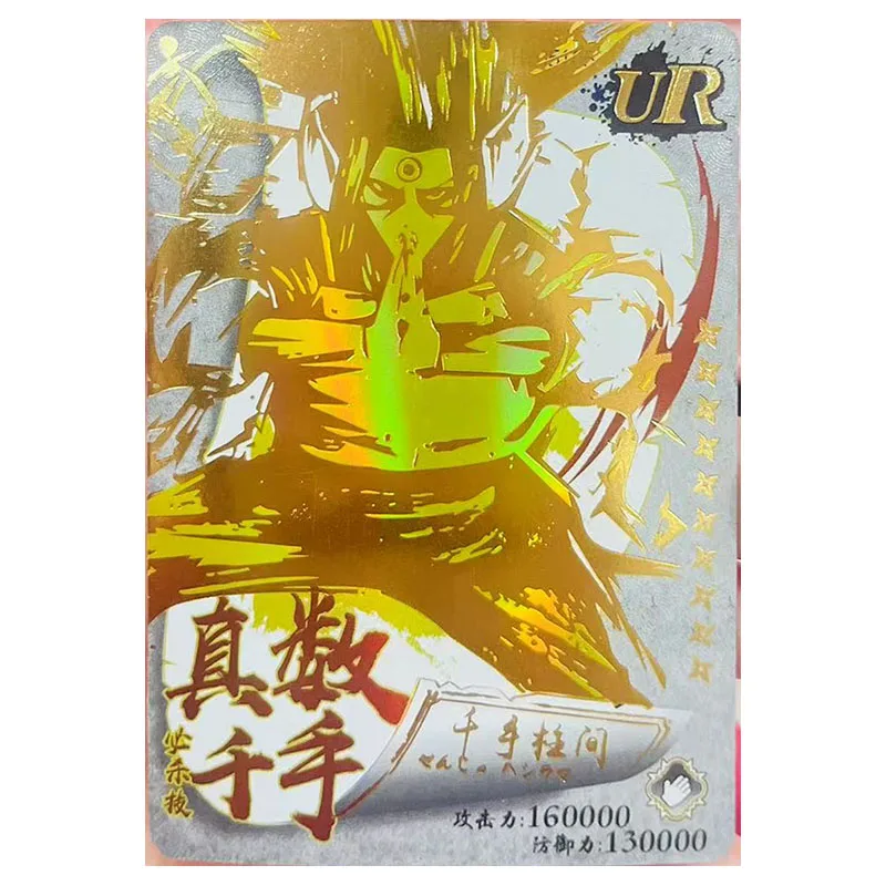 Anime NARUTO Rare UR Collectible Card Temari Sasuke Hyuga Hinata Uzumaki Kushina Senju Hashirama Speelgoed voor jongens Verjaardagscadeau