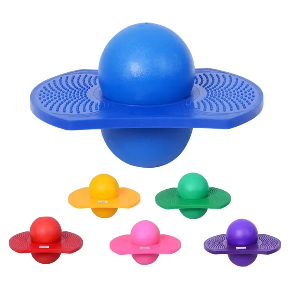 Sport Energetic Exercise Jumping Bounce Yoga Fitness Ball Rock Hopper Pogo High Bounce Space Balance Jump Board Ball Jumping Toy