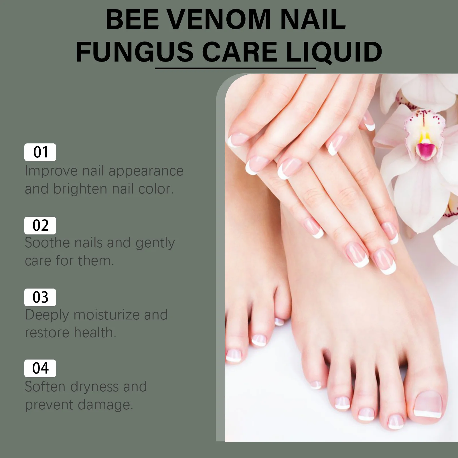 South Moon Nail Care Lotion  Onychomycosis Repair Solution Nourishes and Smooths the Nails of Hands and Feet.