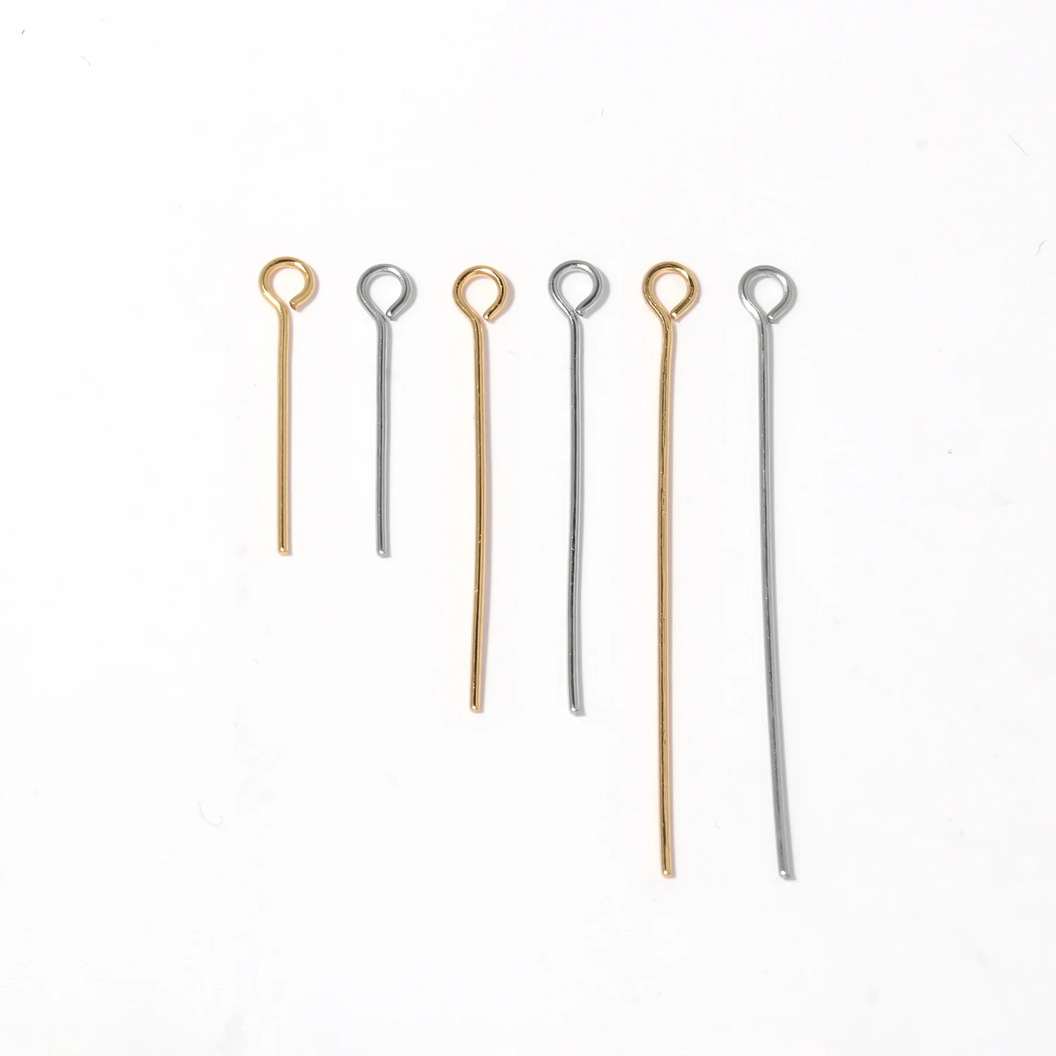 20/30/40mm 50pcs Stainless Steel Metal Nine Eye Head Pins For DIY Jewelry Making Handmade Crafts Accessories Supplies