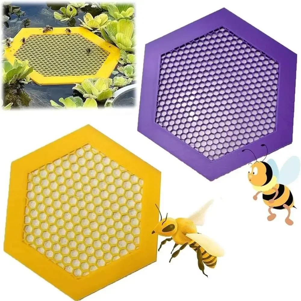 3D Printed Floating Bee Island Bee Water Catcher Cups and Butterfly Water Stations for Outdoor Garden Beekeeper Gift