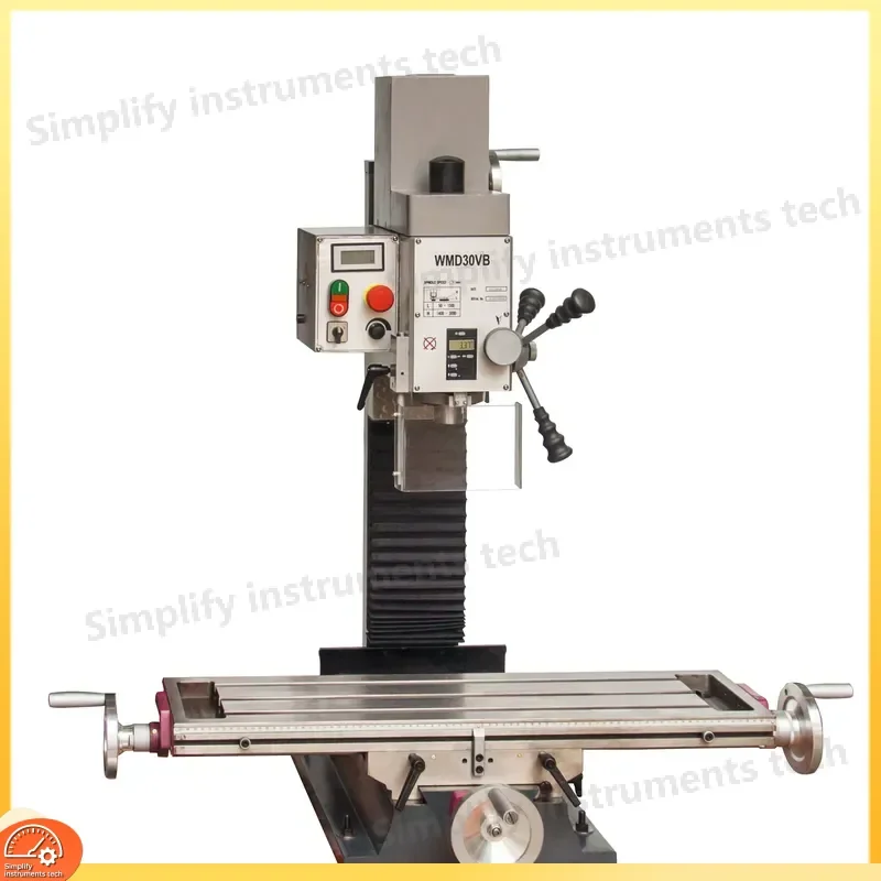 Mini Benchtop Drilling Milling 32mm Chuck Metal Wood Drill Press WMD30VL Variable Speed Precision DIY Tool for Home