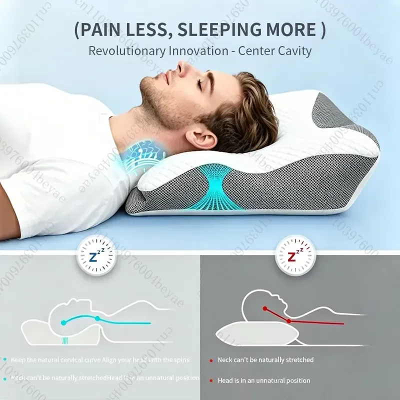 supply 4 zones support memory sponge zero pressure deep sleep technology cervical contour