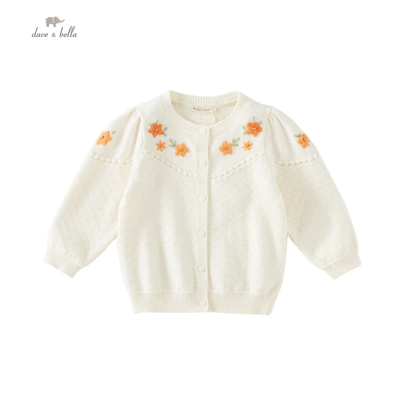 Dave Bella Children's Girl's Autumn Fashion Casual Classy Sweet Cardigan Overcoat Tops Outdoors Sports DB3236236