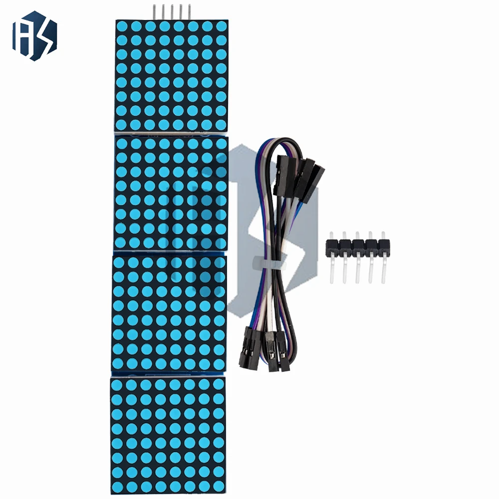 Module d'affichage matriciel 4 en 1 MAX7219, ligne à 5 broches pour microcontrôleurs Arduino, 1 pièce