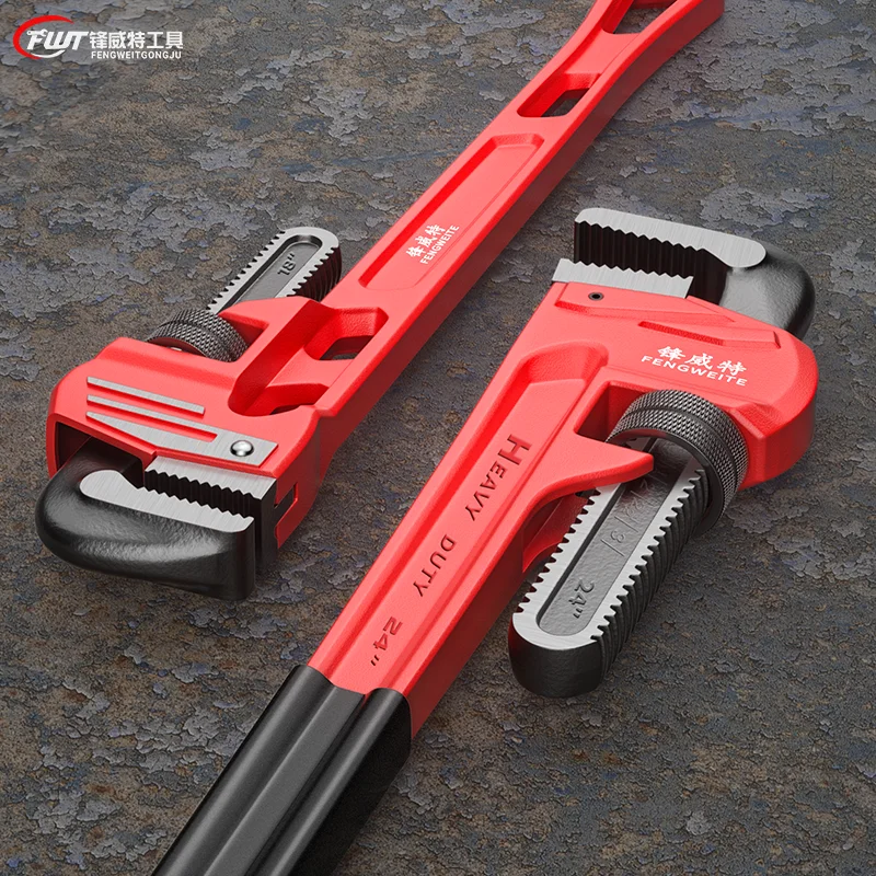 Adjustable Pipe Wrench, Quick-Open Spanner, Durable Plumbing Tool for Pipe Repair and Nut Removal image 2