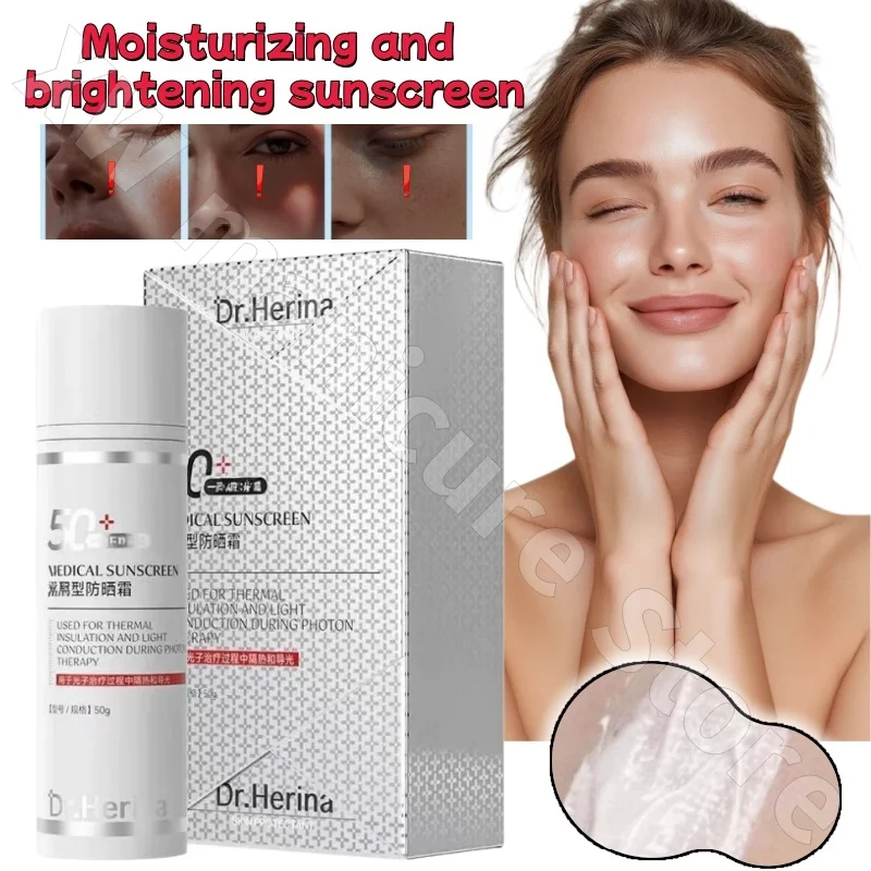 

DrHerina Refreshing Moisturizing Isolation Sunscreen Waterproof and Anti-UV SPF50+ Skin Nourishing and Moisturizing 50g