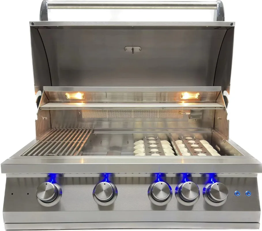 Direct Factory Sale Outdoor Kitchen Commercial Rotating Propane Butane Gas Grill Metal Machine for Restaurant Use