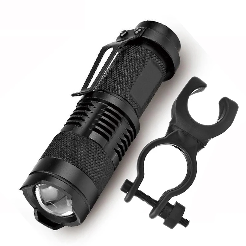 Q5 Mini 3000LM Waterproof LED Flashlight EDC Flashlight 3 Modes Zoomable LED Torch Cycling Front Light Lamp Torch Dropshipping