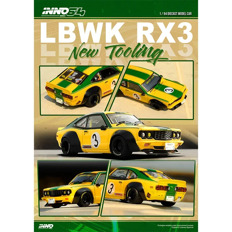 In Stock INNO 1:64 LBWK RX3 Savanna Diecast Diorama Car Model Collection Miniature Toys