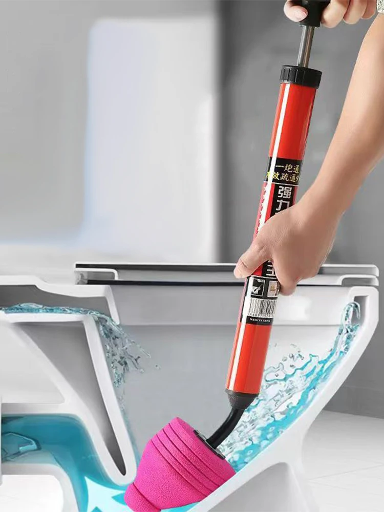 Powerful High Pressure Toilet Unblock A Shot Toilet Unclogger Plunge Tool With Ergonomic Air Drain Clog Remover Toilet Pipe