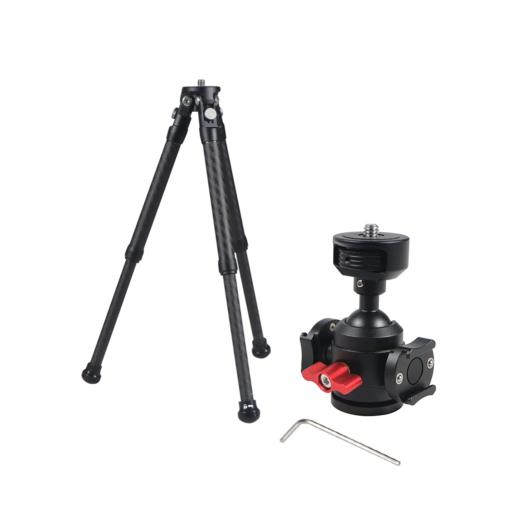 Mini Stativ Halterung Carbon Faser Desktop Ausziehbare Stativ Universal 1/4 "Schraube für DJI OSMO360 für Telefon DSLR Kamera – Detail 29