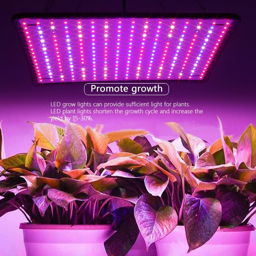 

45W Full Spectrum Grow Light with Hooks Square Full Spectrum Plant Light Indoor Grow Lights for Indoor Plants Vegetables Flower