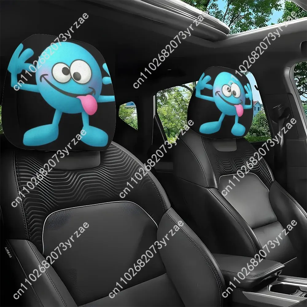 

Fun Tongue Car Seat Headrest Cover (2pcs) Environmentally Friendly Headrest Protector Breathable Comfortable Vehicle Decor