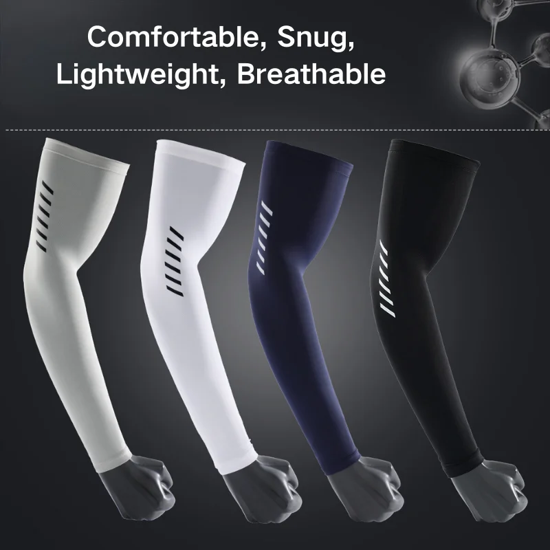 사이클링, 피트니스, 낚시, 달리기, 하이킹, 자외선 차단 액세서리에 적합한 아이스 실크 슬리브 2쌍