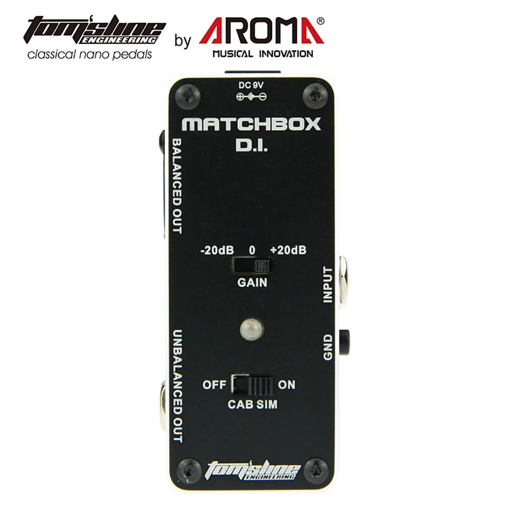 

Aroma AMX-3 MATCHBOX D.I. Analogue Effects Pedal Mini Guitar Effect Pedal True Bypass Aluminium Housing Guitar Parts & Accessory