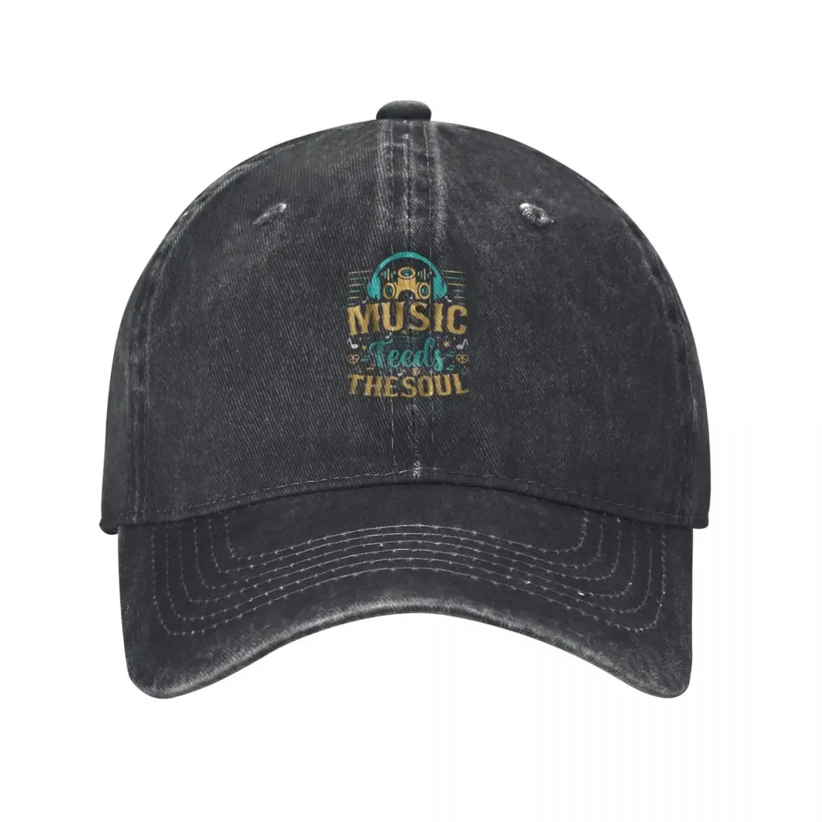 music feeds my soul Baseball Cap Hip Hop Christmas Hat Sunhat summer hat Men's Women's